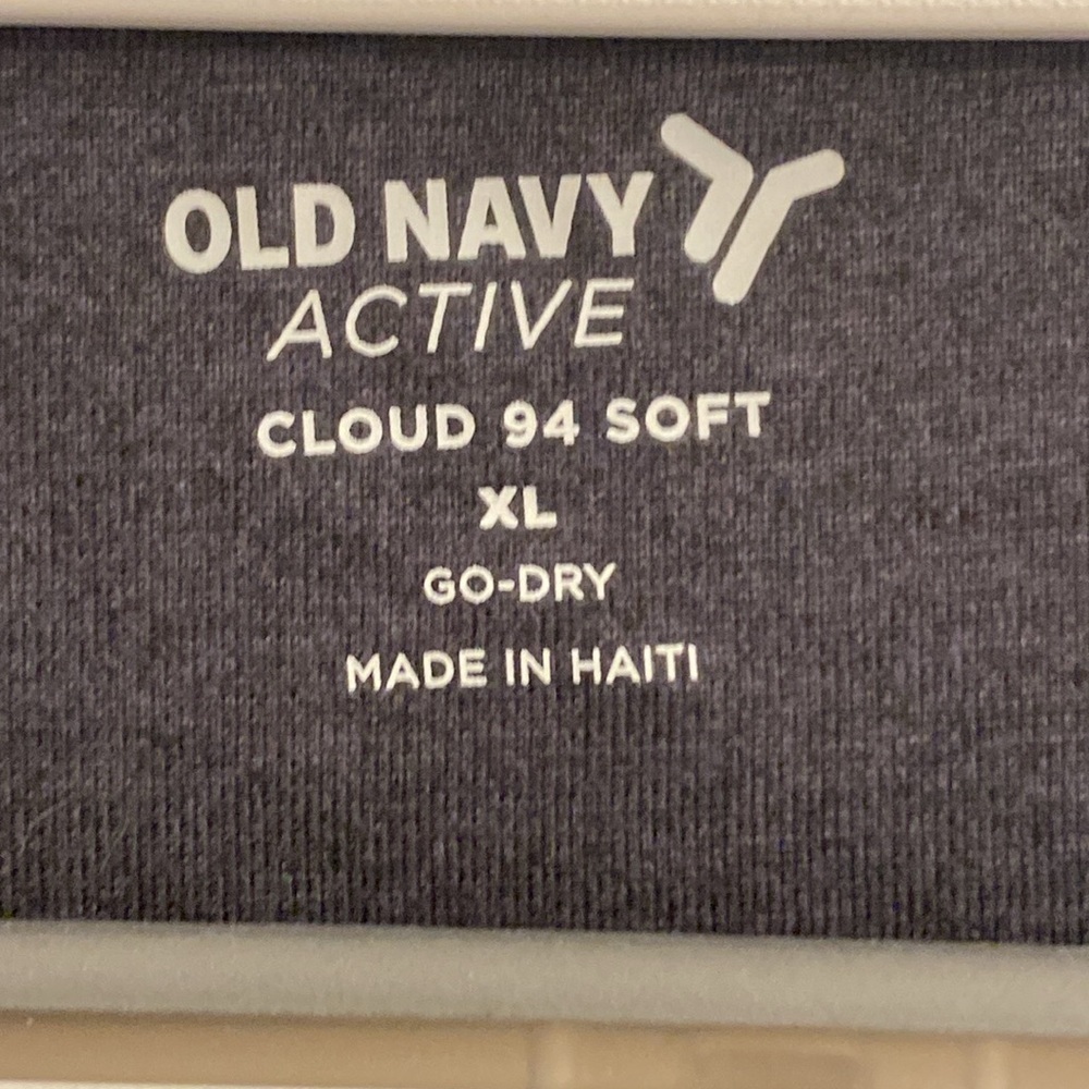 Old Navy Active Cloud 94 Soft Tank Top XL Dark Grey Sleeveless Crewneck - Picture 4 of 5